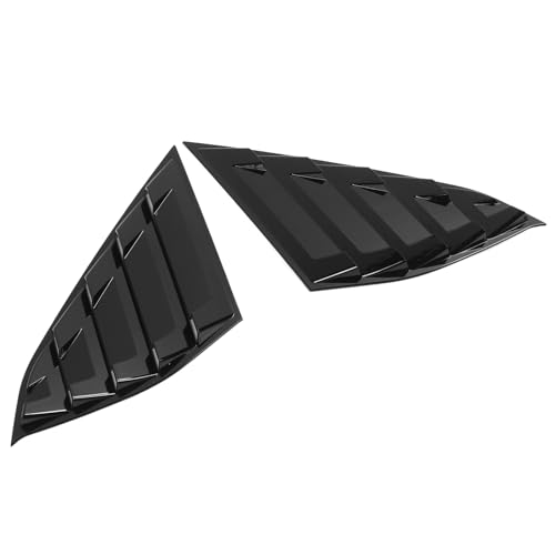 Panneau de grille de fenêtre latérale arrière voiture tuning moulure noire brillante 2018-2022