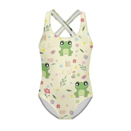 Girl’s One Piece Swimsuit Cute Bathing Suits for Kids UPF50+ Quick Dry Beach Sports Swimwear