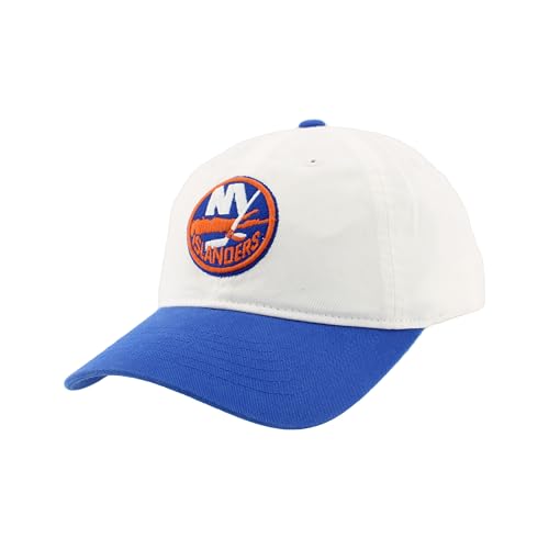 New York Islanders NHL Officially Licensed Adjustable Hat Scholarship Icon White