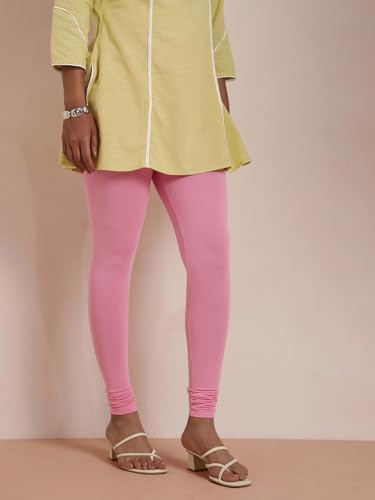 Image of TWIN BIRDS Tailored Cut and Classic Fit Super Stretchable Elastane Fabric Churidar Leggings for Women