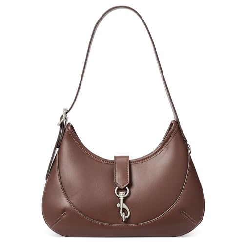 Image of CLUCI Shoulder Bag for Women, Soft Vegan Leather Small Purses with Adjustable Strap, Stylish Hobo Handbags