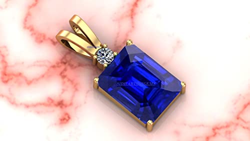 Saphir bleu naturel AAA+ Mtrolls : médaillon d'exception en argent sterling 13 carats pour initié - 2