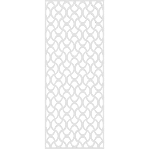 Image of 27 3 /8 inchW x 69 3 /8 inchH x 3 /8 inchT Resort Decorative Fretwork Wall Panels in Architectural Grade PVC
