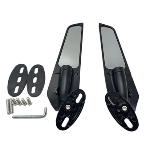 Espejo retrovisor de motocicleta ajustable compatible con Kawasaki Ninja 300 650