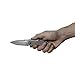 Kershaw Link Gray Aluminum Blackwash Tanto Knife (1776TGRYBW) with SpeedSafe Assisted Opening, 3.25 In. 420HC Stainless Steel Blade, Liner Lock, Flipper, Reversible Clip; 4.8 oz.