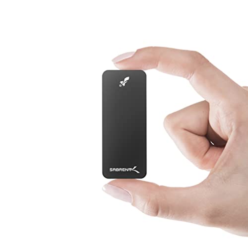SABRENT OtSSDASSD 512GBAUSB 3.2 Gen 2 10Gb/bAő呬x1000MB/biPS5/PS4mFς݁j qFpA~iSB-512-NANO-BLKj