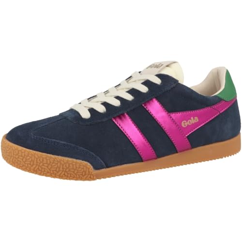 Image of Gola Women's Elan Glitz Suede Sneakers