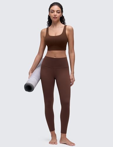 Image of CRZ YOGA Butterluxe U Back Sports Bras | Light Support, Removable Pads, Yoga, Extremely Soft, Longline, Scoop Neck, Wide Straps, for Women