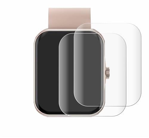 BROTECT 2 Stück Full-Cover Schutzfolie für Mutoy Smartwatch 1.83 Full-Screen Displayschutz-Folie [3D Curved, Anti-Fingerprint, Kristall-Klar]