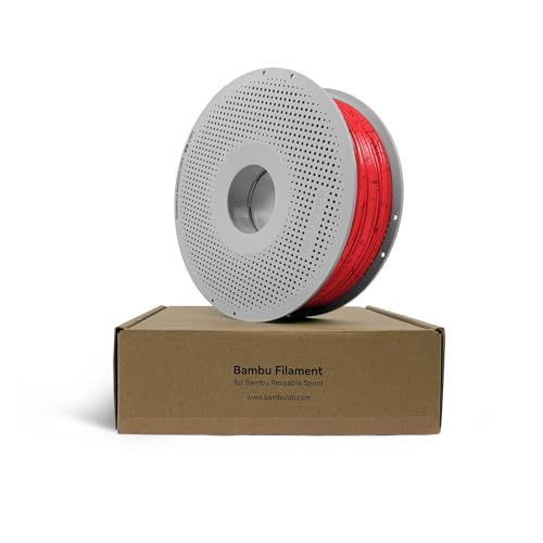 Image of 3IDEA Bambu Lab PLA Marble 3D Printing Filament - Red Granite, Reusable Spool 1KG