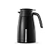 Airpot con Aislamiento Térmico Cafetera con Aislamiento de Acero Inoxidable/Termo de vacío de Doble Pared / Aislamiento de 24 Horas / 2L Negro Blanco Vacuu Jarra con Aislamiento Jarra térmica (Color :