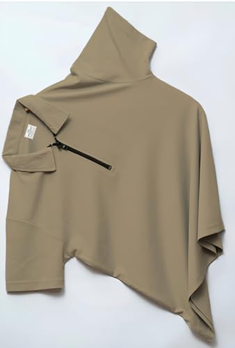 Image of Mack Jonney Ribbed |Regular Fit | Half Sleeves 100% Cotton Polo Neck Self Design with Zip T-Shirt for Men-M671
