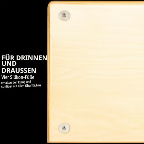 Meinl Percussion Snarecraft Professional Cajon - Mit Snare-Schalter (Ein / Aus) - Schlagfläche Walnuss (SCP100WN)