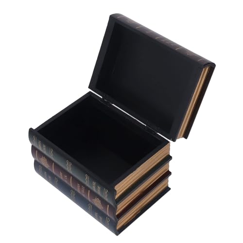 Caixa De Livro Decorativa, Caixa De Armazenamento De Livro Falso Vintage Estilo Europeu Em Forma De
