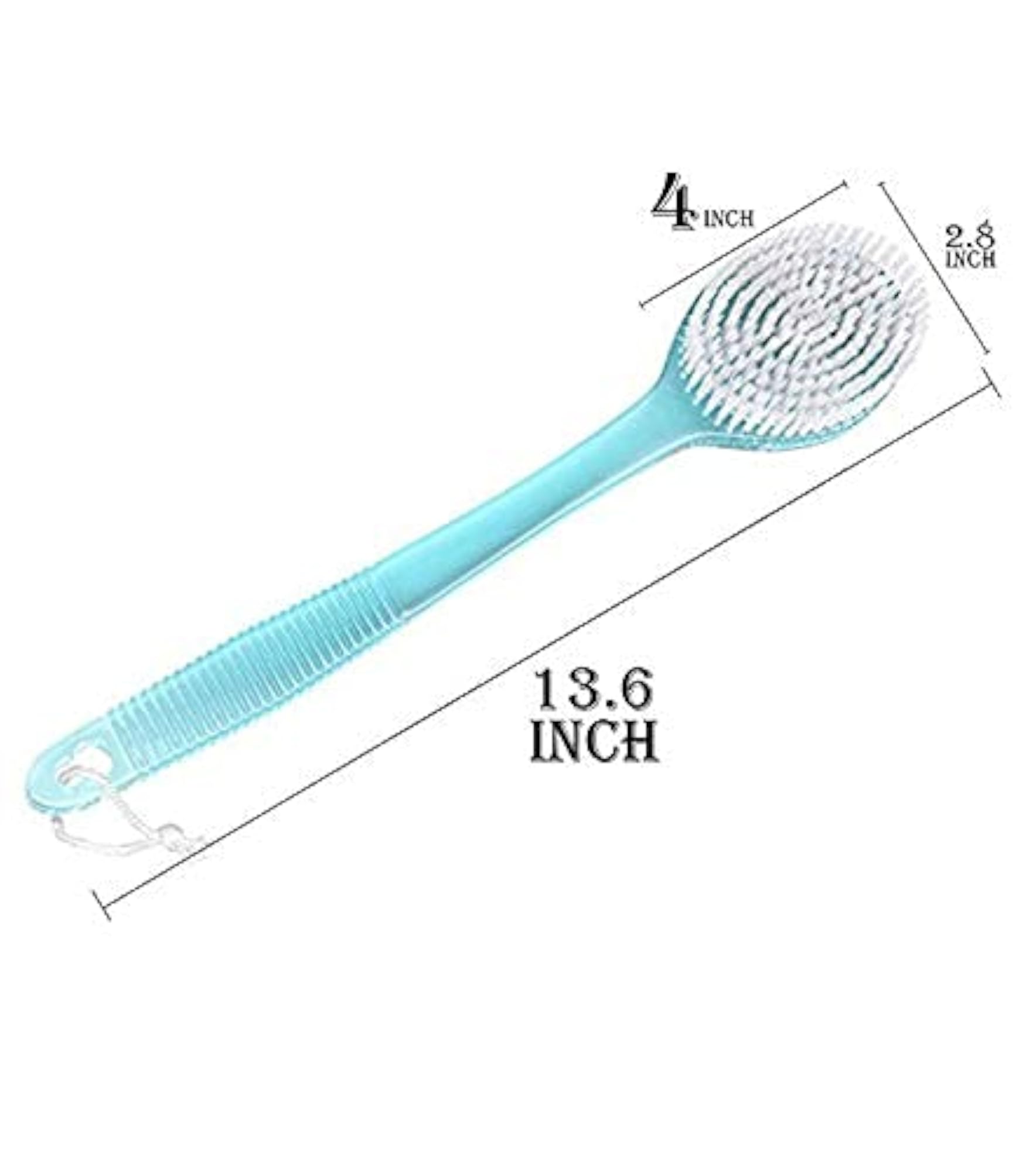 Bath Brush Back Scrubber with Medium Soft Bristles