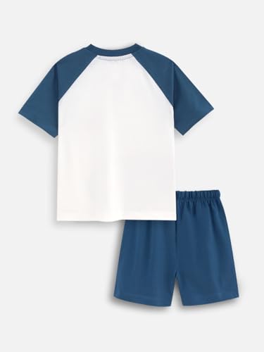Image of Nap Chief Kids Cotton Official Disney Characters Print Co-Ord Set for Boys & Girls | Half Sleeve T-Shirt & Shorts Set | Soft Casual Summer Wear