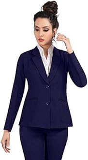 Women's Single Breasted Formal Lightweight Summer Blazer Without Lining
