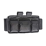 Gran capacidad: con 3 bolsillos delanteros, un bolsillo grande y un gran bolsillo con cremallera, esta bolsa es lo suficientemente grande como para sostener tu tableta, cartera, gafas, botella de agua, periódico, etc.
