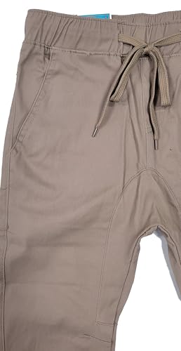 B-One Kids Boys Pull-On Cotton Stretch Elastic Waist School Uniform Jogger Pants2