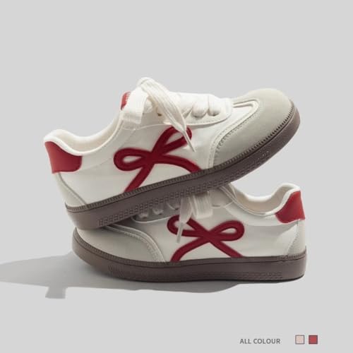 Y2K Preppy Flat Shoes for Women - Rounded Toe Ballet Flats with Bow Design, Comfortable Casual Commuting Footwear3