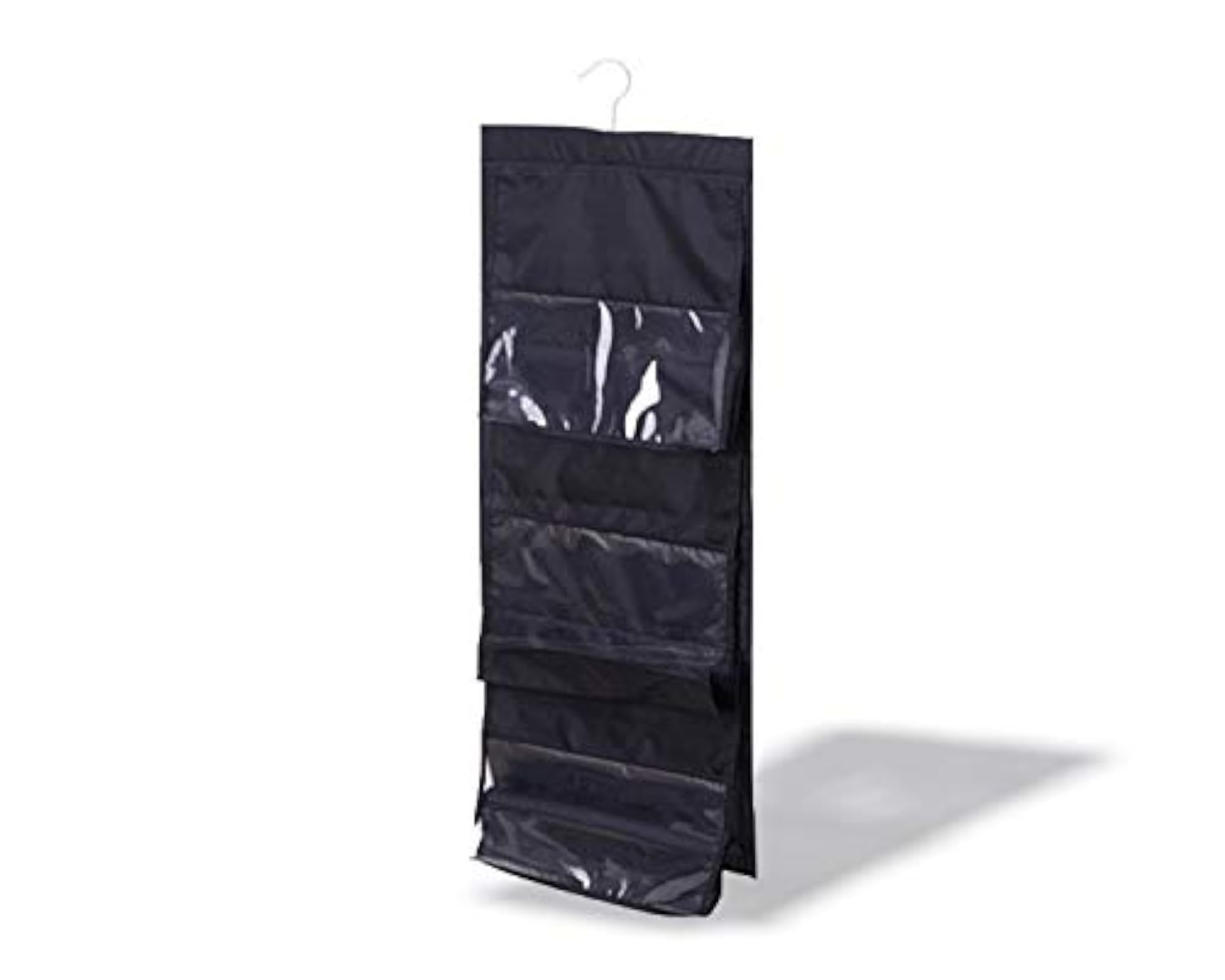 Double Sided Dust Proof Handbag Organizer with 6 Clear Pockets