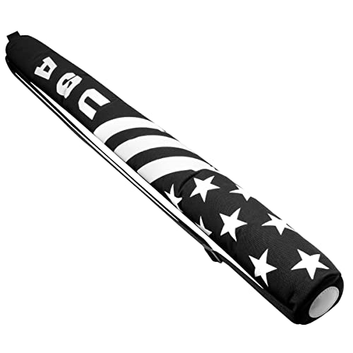 7-Can Insulated Cooler Sleeve,USA Series Beer Sleeve Cooler Tube with Adjustable Shoulder Strap,Beverage Beer Sleeve for Cans Golf Cooler Bag,Fits in Most Golf Bags Styles & Types