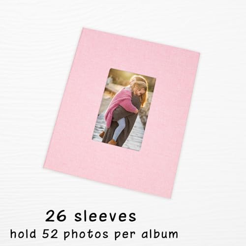 Cherrich Photo Album 8x10 Linen Picture Book 26-Page Album Holds 52 Photos Art Presentation Folder for Picture or Certificates Storage - Thumbnail 3