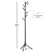 ZOBER Coat Rack Free Standing - Wooden Coat Tree W/ 6 Hooks - Coats, Purses, Hats - Adjustable Sizes, Easy Assembly - Vintage