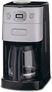Cuisinart Bean to cup Drip Coffee Machine 1.8L Carafe/12 cups,Fast brew, 24hr programmable timer,...