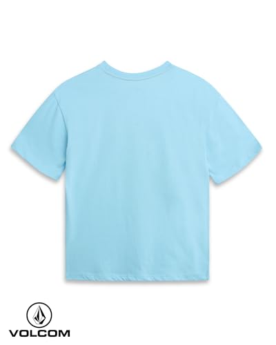 Image of Volcom Girls Shirts - Casual Crewneck Short Sleeve Graphic Tee Trendy Tops - Breathable Girls Summer Clothes