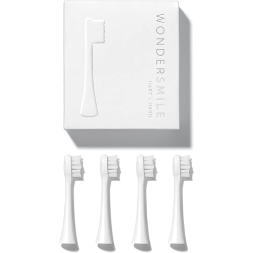 Wondersmile Ersatzköpfe Schallzahnbürste (Hart, All White, 4er-Pack) – Ansicht 1