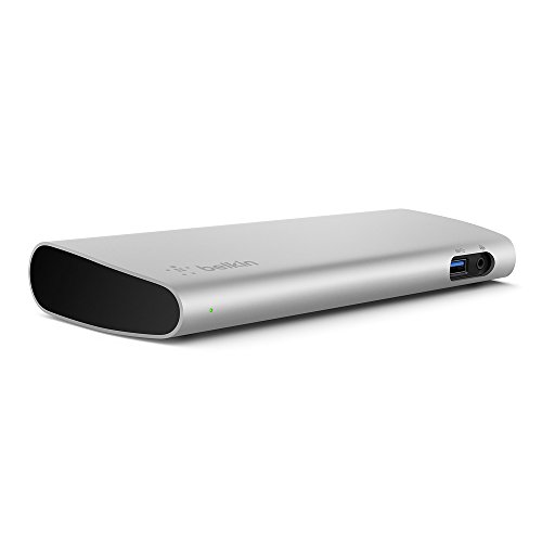 Belkin Thunderbolt 3 Dock W/ 2.6Ft Thunderbolt 3 Cable (Thunderbolt Dock For Macbook Pro Models  From 2016 Or Later, Includes The 2018 Version), Dual 4K @60Hz, 40Gbps Data Transfer Speeds) #TOP1