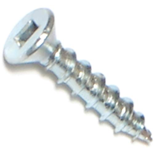 Hard-to-Find Fastener 014973302139 Tornillos para madera con cabeza plana y unidad de cuadrante, tamaño 6 x 3/4, paquete de 145 piezas