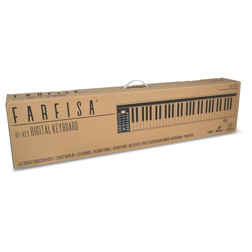 Farfisa | Tastiera Digitale Professionale Midi A 61 Tasti Con Funzione Touch E Altoparlanti Stereo, 91,5X17,6X6,6Cm - 4