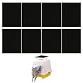 8 Cat Litter Filters, Filters for Cat Litter Box, Activated Carbon Filter, Activated Carbon Deodorizer, Odor Filter, Carbon Air Purifier, Filter