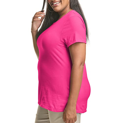 JUST My Size Womens Plus-Size Short Sleeve Crew Neck Tee