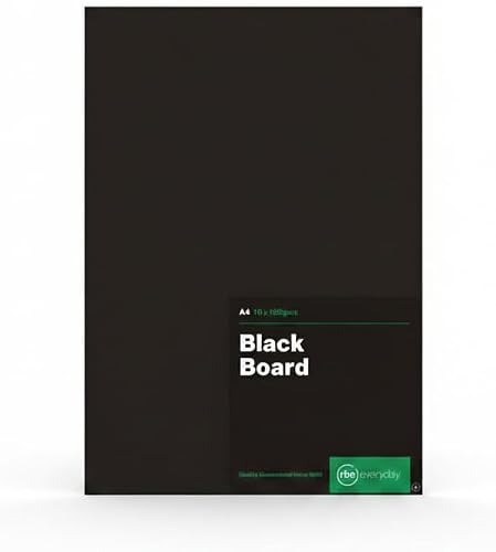 Black Cardstock Paper 250g A4 - Smooth for Crafting & Printing