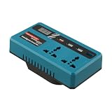 WheatThrive Inverter da CC a AC, convertitore di potenza, presa 220V, compatibile con batteria 18-21V, per strumenti Makita, campeggio, viaggi su strada, verde