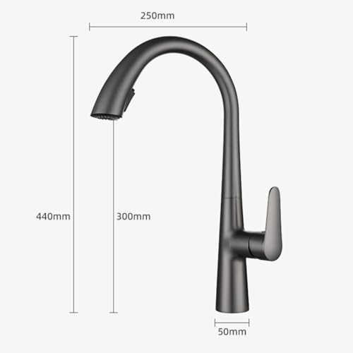 Robinet mitigeur de cuisine pivotant 360 contre la vaisselle difficile