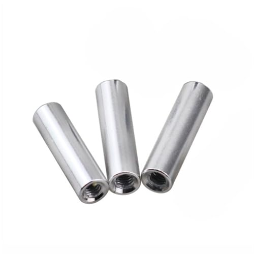 Stepper Screw M4 M5 Aluminum Spacer 5mm 6mm 10mm 55mm 70mm 80mm 100mm Length Inner Thread Screw Long Studs Round Aluminum Standoff Rod Tapped Block(60mm,M5 3pcs)