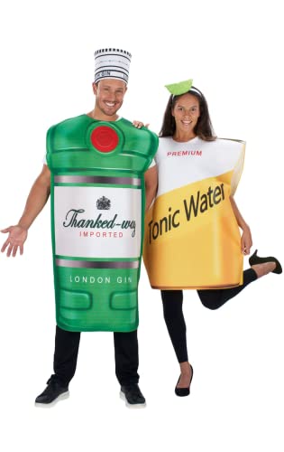 ORION COSTUMES Gin Tonic Unisex Para Adultos Emparejados Parejas Novedosas Disfraces De Carnaval