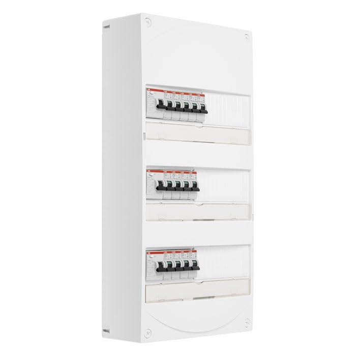 ABB Tableau 3 rangées pré-équipé 2 ID 63A + 1 ID 40A + 13 disjoncteurs