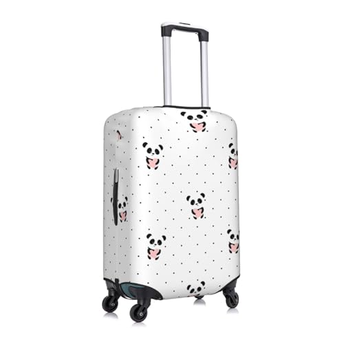 Cute Panda Cartoon Travel Luggage Cover Suitcase Protector Bag,Anti-Scratch Fits 18-32 Inch Luggage,Suitcase Sleeve For Kid And Adult,Large3