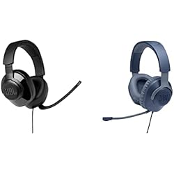 Microfono Jbl Quantum 100 JBL Quantum 100 Auriculares para Gamers con Sonido QuantumSOUND, micrófono Boom y, diseño Ligero en Negro & Quantum 100 Auriculares para Gamers con Sonido QuantumSOUND, micrófono Boom,en Azul