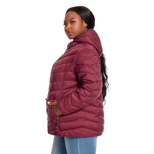 Plus Size Women Puffer Jacket 1X-6X Water-Resistant Packable Lightweight Winter Coat(Exclusively for Plus Size)2