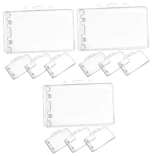 Porte-badge horizontal double usage protège carte d'identité bureau école