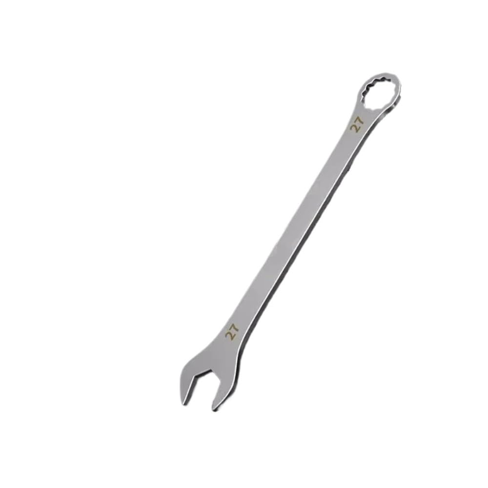 zhszzz Thin Open End Wrench 5-32mm Ratchet Spanner Multi-Function Double-end Fixed Open-end Bicycle Motorcycle Car Repair Tools(27MM)