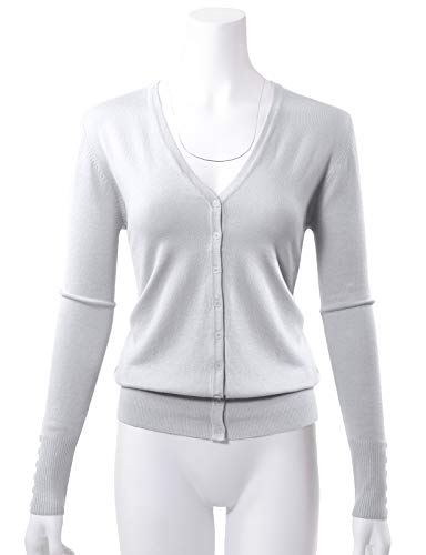 Image of Allsense Women's Long-Sleeve V-Neck Cardigan Sweater | Button Down, Lightweight Soft Knit