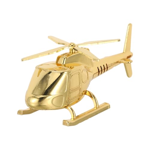 SOPOTUTU 合ミニ直機模型 飛行機おもちゃ 男の子向け属ヘリコプター 誕生日パーティーフェイバーレトロコレクション 卓上飾り学習