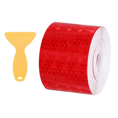 Ruban Réfléchissant Autocollant Haute Visibilité Imperméable Rouge